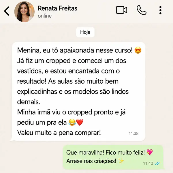Comentário de aluna