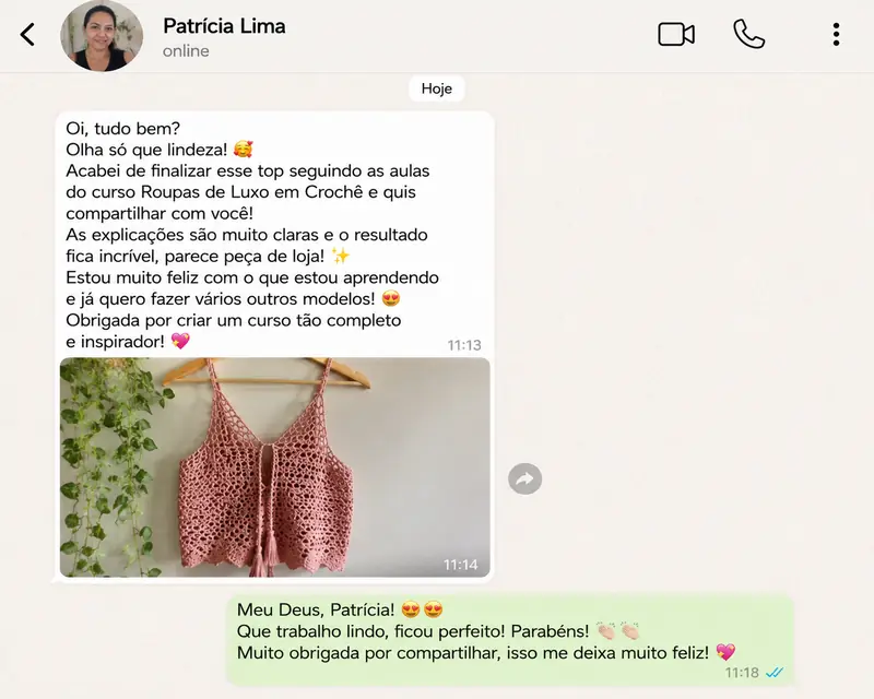 Depoimento de aluna 1